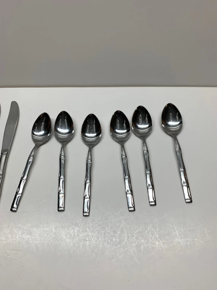 Rebacraft Regal Bambú Inoxidable Cubiertos Caña y Barton Select Japón Lote 8 Foto 3 de 4