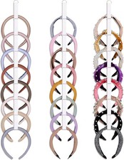 3 PCS Headband Holder Organizer for Girl,Hanging Hairband Storage for