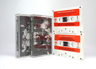 Scorpions World Wide Live I, II 1984~1985 Korea 2 Cassette Tape Set EKPC0016~7