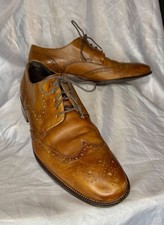 Cole Haan Shoes Mens 12 M Benton Leather Wingtip Derby C24116 Brown