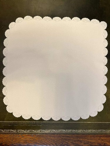 Vintage Cream Shell Edge Napkins Serviettes Set Of Five