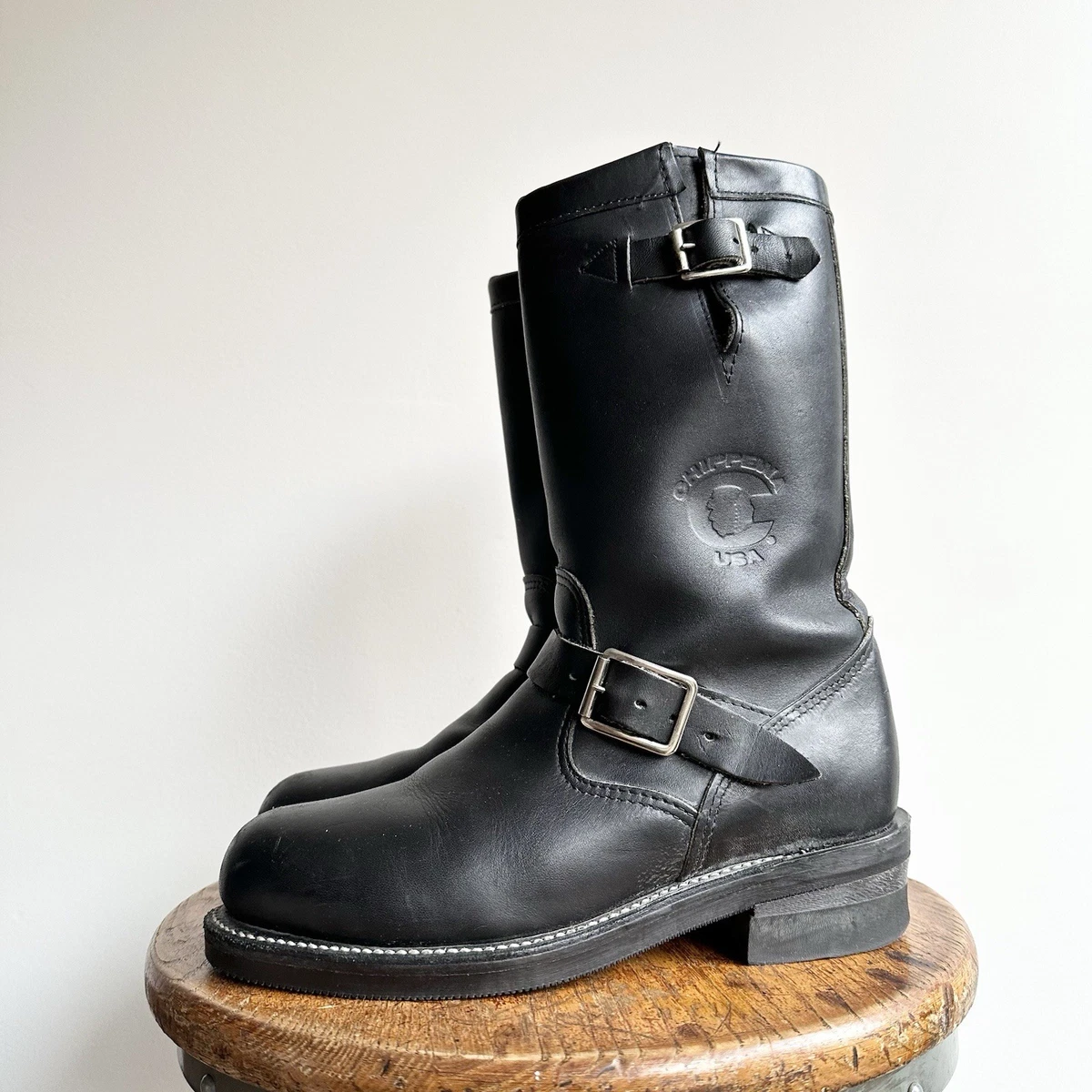 [pt91]茶芯 Chippewa 27863 白タグ 6E チペワ エンジニアブーツ 27863 PT91