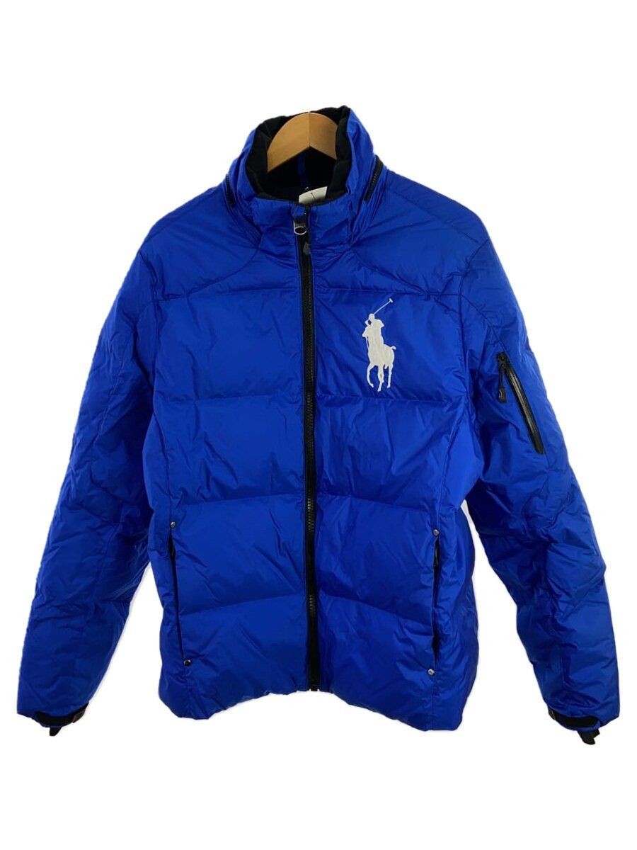 Piumino RALPH LAUREN petto pony corrente L nylon blu