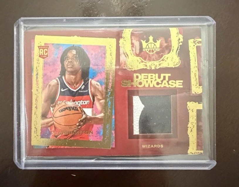 2024-2025 Panini Court Kings Bub Carrington Dual Patch Rookie