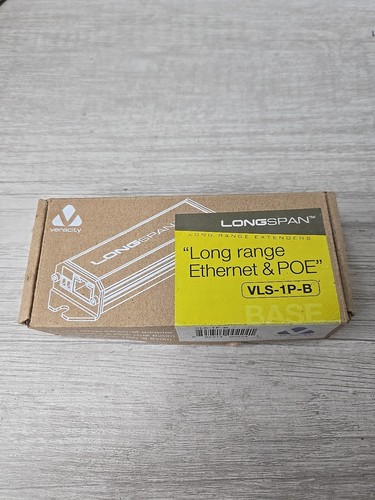 Veracity Longspan Long Range Ethernet and PoE Extender Model VLS-1P-B
