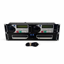 Stage Line CD-260 DJ Pro Dual CD Player & Bedienfeld mit Kabel funktioniert KOSTENLOSER VERSAND