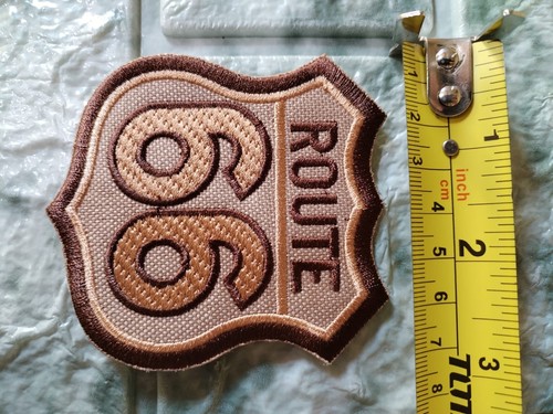 Route 66 patches, historic Harley-Davidson style, for sewing on a jacket - Picture 2 of 7