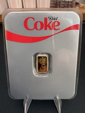 1g .999 Fine Gold Bar Diet Coke In AssayMint Sealed