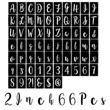 Letter Stencils Interlocking Stencil Kit Reusable Boutique Calligraphy Stenci...