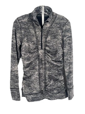 Lululemon Cyprus Kiss 1/2 Zip Long Sleeve Gray Pullover Sz 8