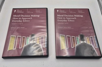 The Great Courses  CDs MORAL DECISION MAKING 2 Volumes 12 Discs