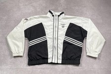 Vintage Adidas Windbreaker Jacket Mens Large Trefoil Firebird Tennis Retro