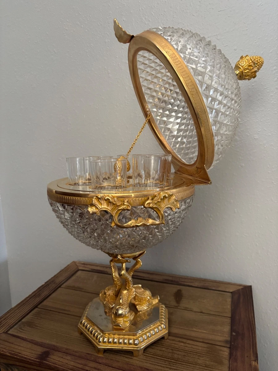 Vintage Unique Martin Benito Crystal Vodka/Liqueur Bar Cellar
