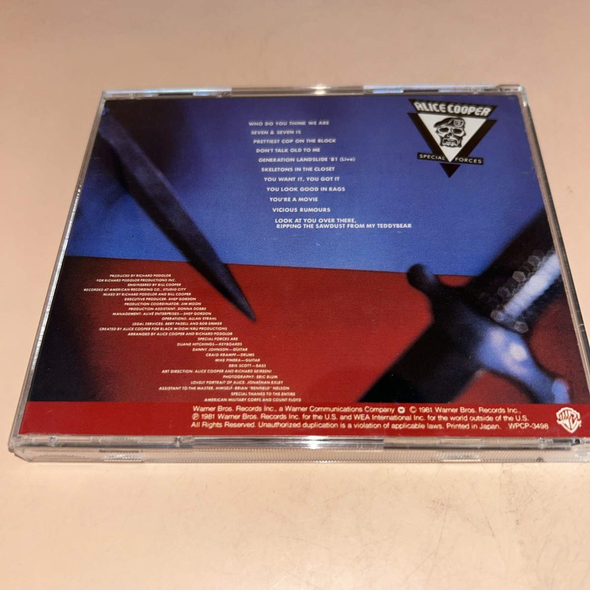 ALICE COOPER • Special Forces ~ Japan Pressing | eBay