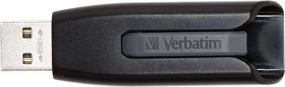 Verbatim 49189 128GB V3 Store n Go USB 3.0 Flash Drive Grey Grey 128GB - Image 3 of 4