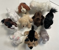 Vintage Lot Of 10 Ganz Webkinz Lil Kinz Plush Horses Dogs Cats Stuffed Animals