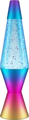 Original Lava Motion Lampe 36.8cm Chrom Star Glitzer entsprechend Ihrer Stimmung