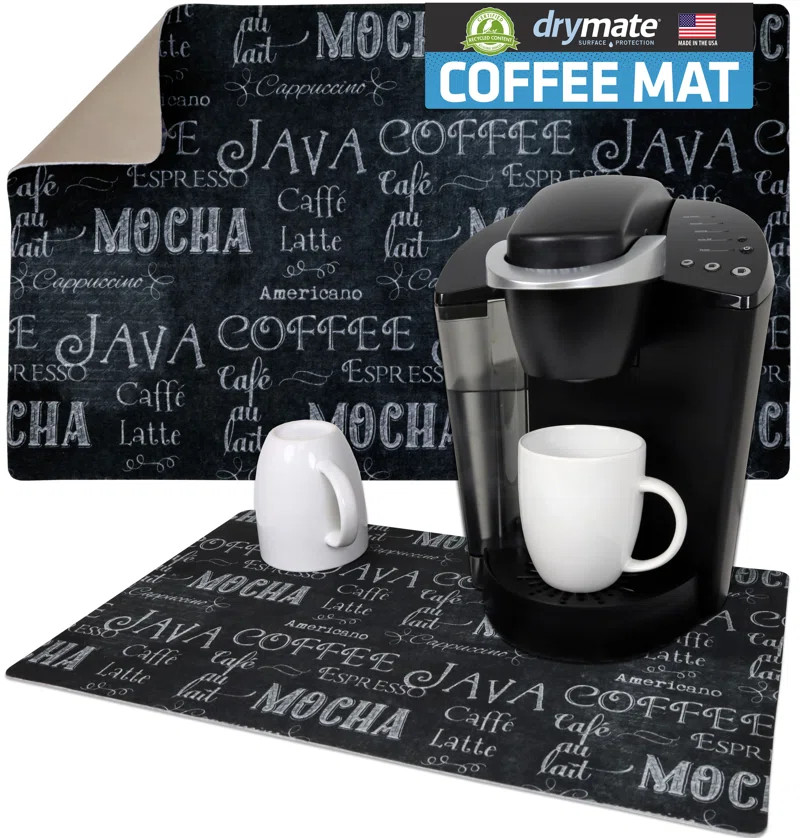 Mat, Protects And Decorates Countertops - Absorbent, Waterproof, Ma