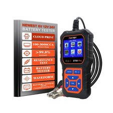 BT60 Pro Acclope Car Battery Tester with Cloud Printing 100-3000 CCA 6V 12V 2...