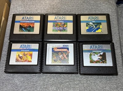 Lot (6) Atari 5200 Games Cartridges QIX/GALAXIAN/FOOTBALL/CENTIPEDE/JUNGLE HUNT