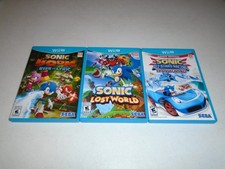 Sonic Boom Rise of Lyric, Lost World & All-Stars Racing Transformed ☆☆ CIB Wii U