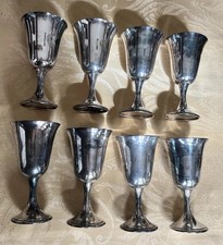 VTG Gorham Silver Plated Wine Goblet Chantilly Set of 8 YC433 6.5''