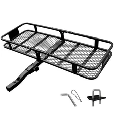 Anti-Abrasion Hitch Cargo Carrier 57"X22"X6",Trailer Rack Mount Steel with Hi...