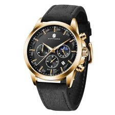 BY  Mens Watches Analog Quartz Chronograph Waterproof Wrist Watches 14BLGOBLUS