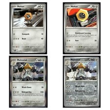 4 Card Pokemon TCG Collection - SV07: Stellar Crown - Meltan & Melmetal LP