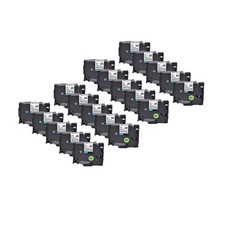 20PK Compatible Brother TZ-S241 TZe-S241 Black on White Strong Adhesive Tape 18m