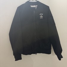 Nike JORDAN WINGS CITY OF FLIGHT MA-1 JACKET Size XL YOUTH BLACK