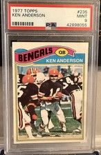 1977 Topps #235 KEN ANDERSON Bengals PSA 9 Low POP