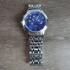 LIGE Watch Mens Chronograph Stainless Steel Bracelet 1853 Quartz - DEAD BATTERY