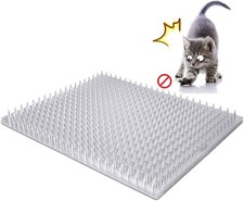 8 Pack Cat Deterrent Outdoor/Indoor Scat Mat, Pet 8 Mats, Clear