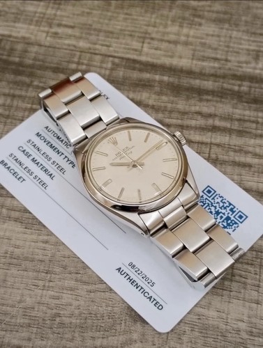ROLEX Air-King 5500- Silver LINEN Dial -Cal. 1520- circa 1971 ...
