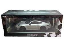 Minichamps 1/18 Porsche 911 992 Carrera 4 GTS Silver