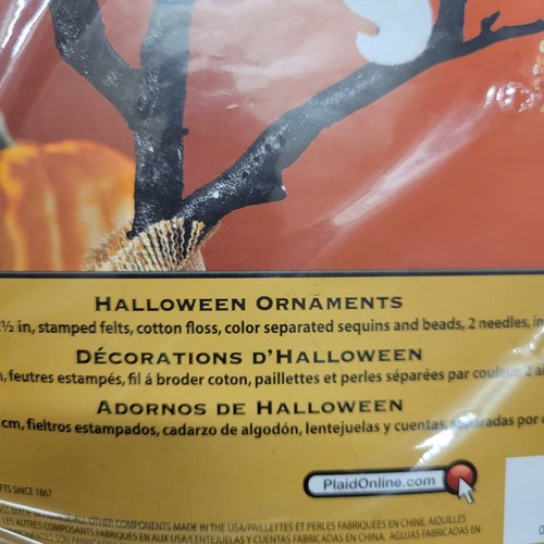 Bucilla 86430 Halloween Feltro Applique Ornamenti Kit Set di 12 Nuovo in Confezione - Foto 5 di 7