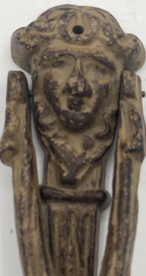 Llamador de puerta vintage único de la diosa griega de Medusa - hierro fundido Foto 2 de 4
