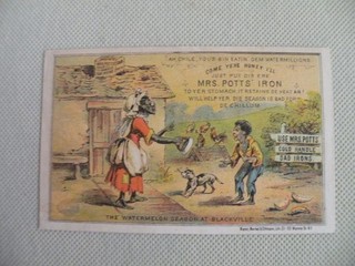 VTC for Mrs Pott's Sad Irons Watermelon Season At Blacksville Late 1890's