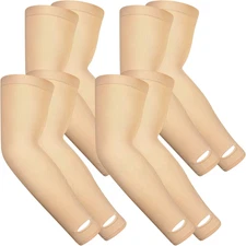 4 Pairs Protective Arm Sleeve for Thin Skin Elderly Skin Protector Sleeve Bruisi