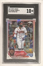 2023 Topps Chrome - Prism Refractor #79 Michael Harris II (RC) - SGC 10 - Braves