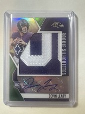 2024 PHOENIX DEVIN LEARY ROOKIE SILHOUETTES ROOKIE RPA PATCH AUTO RC /25 GREEN