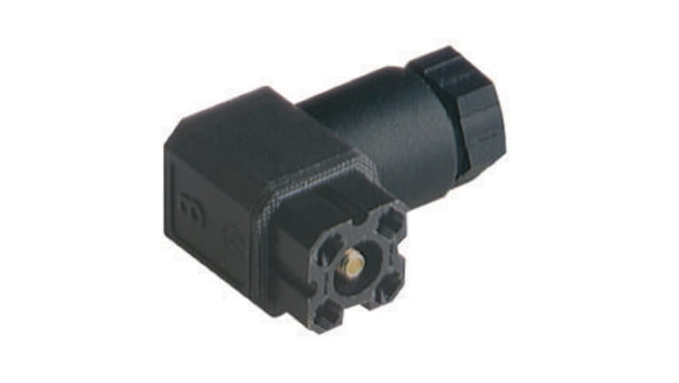Panel power connector female front mounting with flange pins 4 (3+PE) 230 /T2UK