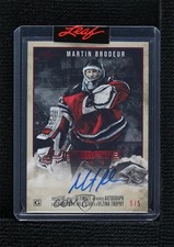 2023 Leaf Ultimate Hockey Magazine Red Spectrum 5/5 Martin Brodeur Auto HOF y0t