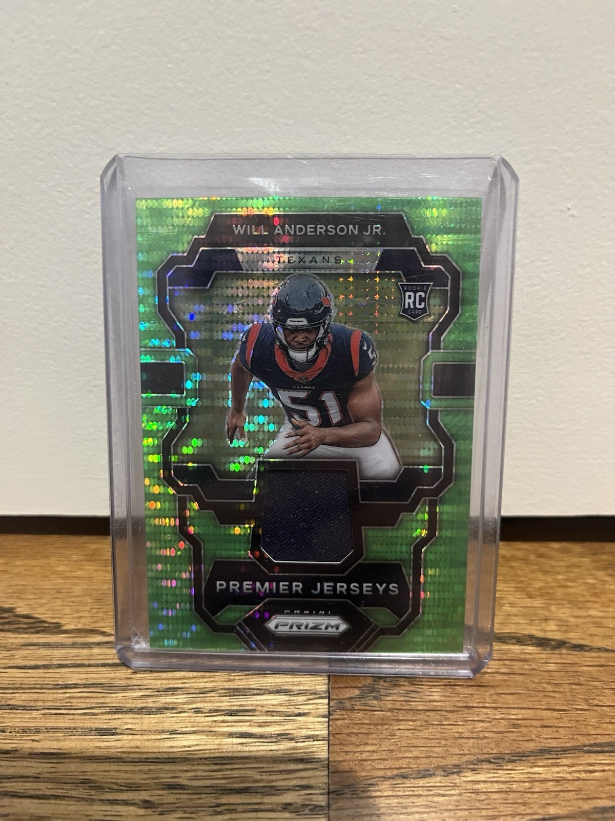 2023 Panini Prizm Football Will Anderson Jr Premier Jersey Rookie Patch Card