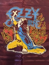 OzzY Osbourne Vintage Tapestry 1982 Blizzard Of Ozz 21&rdquo;x 21&rdquo;