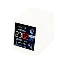 New Smart Clock WIFI Weather Clock Screen Temperature&Humidity Desktop Decor