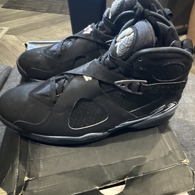 Jordan Air Jordan 8 Retro 2015 Chrome Men s High Top Sneakers Black 305381-003