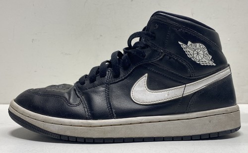 Nike Air Jordan 1 Mid Black White Women's Basketball Shoes DV0991-001 Size 9