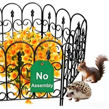 AMAGABELI GARDEN  HOME 5 Panels 32in H  10ft L Decorative Garden Fences a